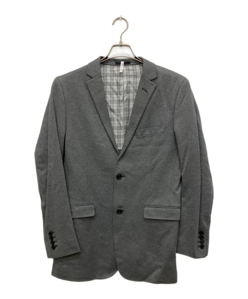 BURBERRY BLACK LABEL（バーバリーブラックレーベル）BURBERRY BLACK LABEL (バーバリーブラックレーベル) 2Bテーラードジャケット グレー サイズ:LLの古着・服飾アイテム