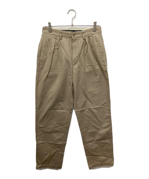POLO RALPH LAUREN（ポロ・ラルフローレン）POLO RALPH LAUREN (ポロ・ラルフローレン) 90ｓUSA製2タックトラウザーパンツ ベージュ サイズ:31×32の古着・服飾アイテム