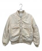 Sea Room lynnシールームリン）の古着「ボンバージャケット」｜ベージュ