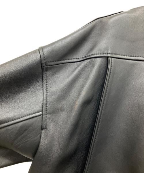 moussy（マウジー）moussy (マウジー) LEATHER OVER RIDERS JACKET ブラック サイズ:Freeの古着・服飾アイテム