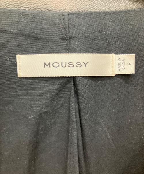 moussy（マウジー）moussy (マウジー) LEATHER OVER RIDERS JACKET ブラック サイズ:Freeの古着・服飾アイテム