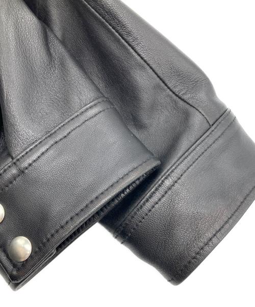moussy（マウジー）moussy (マウジー) LEATHER OVER RIDERS JACKET ブラック サイズ:Freeの古着・服飾アイテム