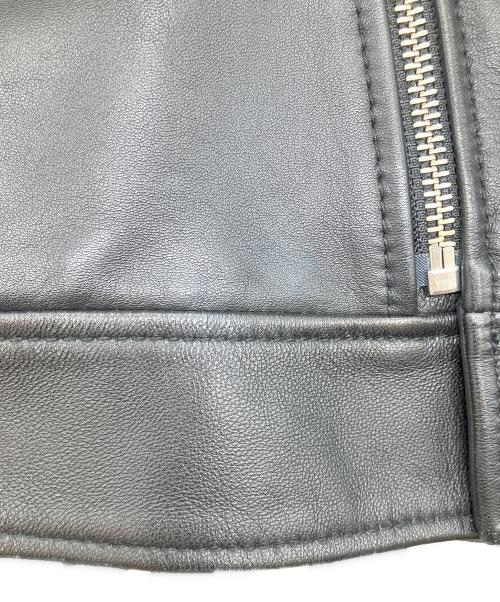 moussy（マウジー）moussy (マウジー) LEATHER OVER RIDERS JACKET ブラック サイズ:Freeの古着・服飾アイテム