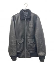 SATURDAYS NEW YORK CITY（サタデーズニューヨークシティ）の古着「レザージャケット」｜ブラック