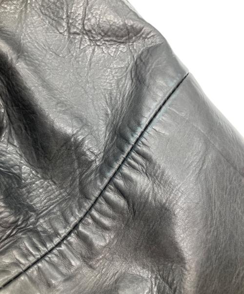 SATURDAYS NEW YORK CITY（サタデーズニューヨークシティ）SATURDAYS NEW YORK CITY (サタデーズニューヨークシティ) レザージャケット ブラック サイズ:Lの古着・服飾アイテム