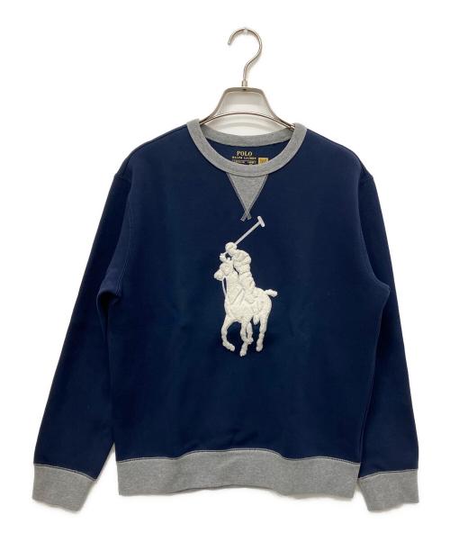 POLO RALPH LAUREN（ポロ・ラルフローレン）POLO RALPH LAUREN (ポロ・ラルフローレン) ビッグポニースウェット ネイビー サイズ:L/G(14-16)の古着・服飾アイテム