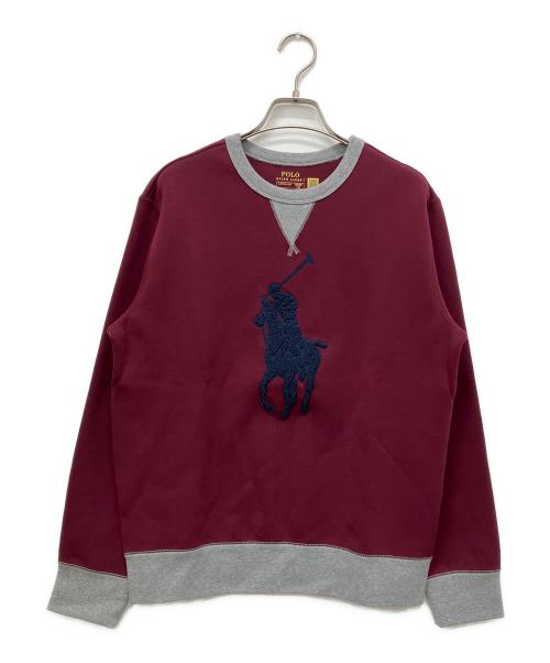 POLO RALPH LAUREN（ポロ・ラルフローレン）POLO RALPH LAUREN (ポロ・ラルフローレン) ビッグポニースウェット ワインレッド サイズ:L/G(14-16)の古着・服飾アイテム