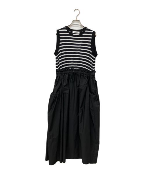 CEaRET（CEaRET）CEaRET (CEaRET) ドッキングワンピース ブラック サイズ:2の古着・服飾アイテム