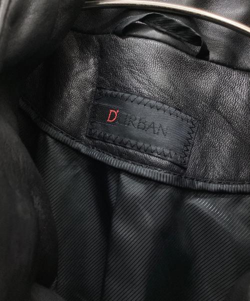 D'URBAN（ダーバン）D'URBAN (ダーバン) シープレザーコート ブラック サイズ:Mの古着・服飾アイテム