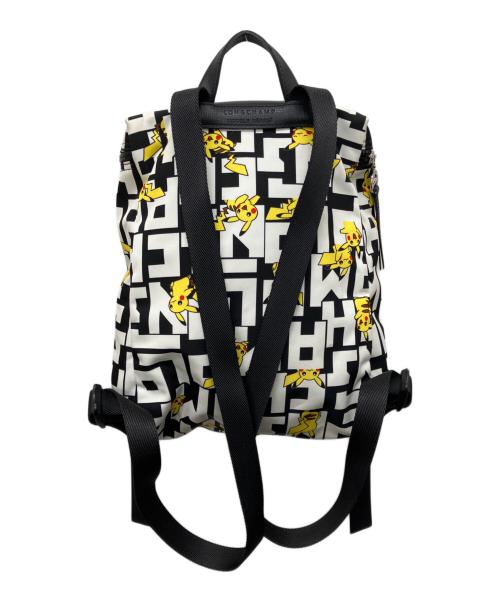 LONGCHAMP（ロンシャン）LONGCHAMP (ロンシャン) Pokemon (ポケモン) リュック ホワイト×ブラックの古着・服飾アイテム