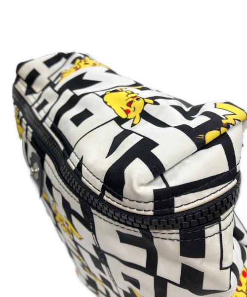 LONGCHAMP（ロンシャン）LONGCHAMP (ロンシャン) Pokemon (ポケモン) リュック ホワイト×ブラックの古着・服飾アイテム