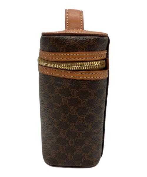 CELINE（セリーヌ）CELINE (セリーヌ) マカダム　トリンオフバニティPVC ブラウンの古着・服飾アイテム