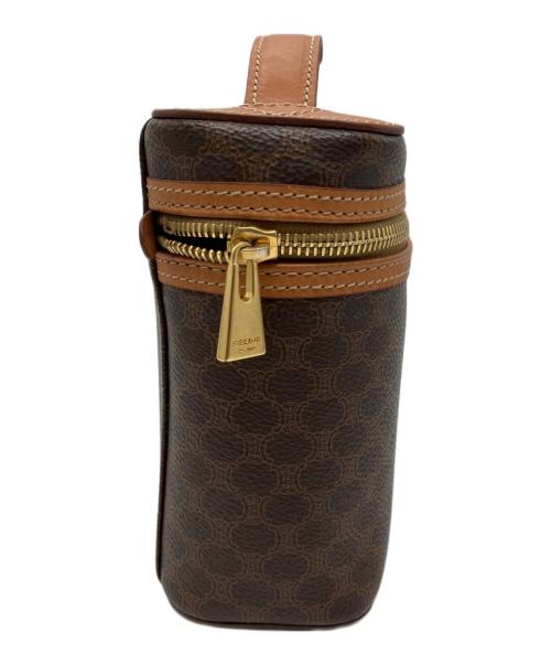 CELINE（セリーヌ）CELINE (セリーヌ) マカダム　トリンオフバニティPVC ブラウンの古着・服飾アイテム