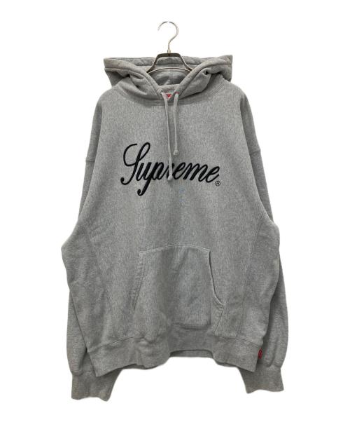 SUPREME（シュプリーム）Supreme (シュプリーム) 23AW Raised Script Hooded Sweatshirt グレー サイズ:XLの古着・服飾アイテム