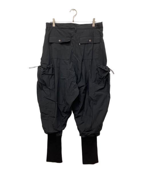 glamb（グラム）glamb (グラム) レイヤードサルエルパンツ ブラック サイズ:Mの古着・服飾アイテム