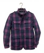 glambグラム）の古着「M-65チェックジャケット」｜パープル