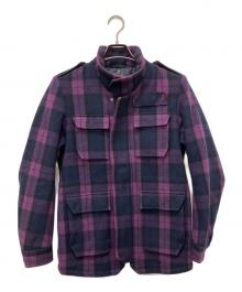 glamb（グラム）の古着「M-65チェックジャケット」｜パープル