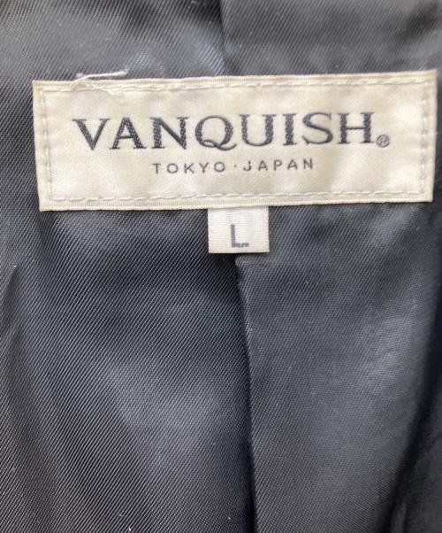 VANQUISH（ヴァンキッシュ）VANQUISH (ヴァンキッシュ) ダブルライダースジャケット ブラック サイズ:Lの古着・服飾アイテム