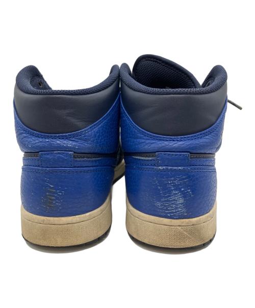 NIKE（ナイキ）NIKE (ナイキ) エアジョーダン1 ミッドスニーカー ブルー サイズ:27cmの古着・服飾アイテム