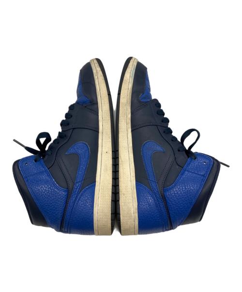 NIKE（ナイキ）NIKE (ナイキ) エアジョーダン1 ミッドスニーカー ブルー サイズ:27cmの古着・服飾アイテム