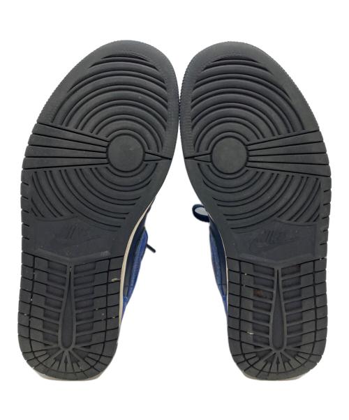 NIKE（ナイキ）NIKE (ナイキ) エアジョーダン1 ミッドスニーカー ブルー サイズ:27cmの古着・服飾アイテム