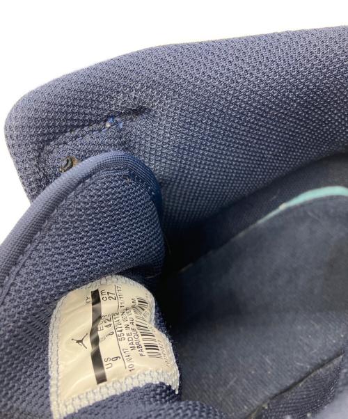 NIKE（ナイキ）NIKE (ナイキ) エアジョーダン1 ミッドスニーカー ブルー サイズ:27cmの古着・服飾アイテム