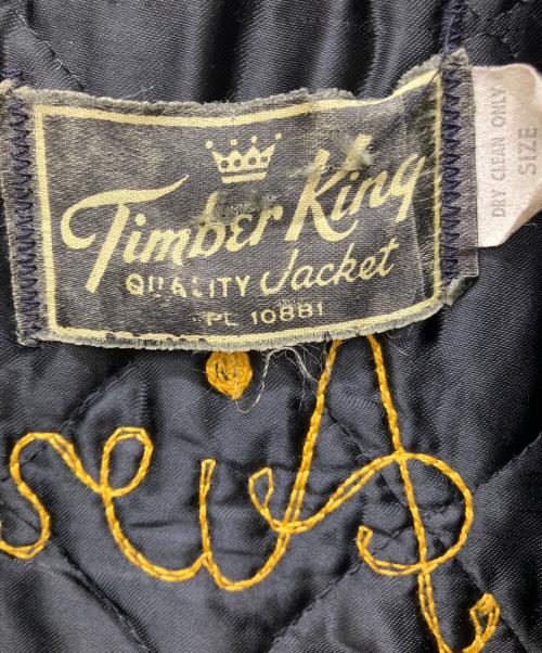 timber king（ティンバーキング）timber king (ティンバーキング) B-15刺繍ジャケット ネイビー サイズ:Lの古着・服飾アイテム