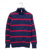 POLO RALPH LAURENポロ・ラルフローレン）の古着「ハーフジップニット」｜ネイビー