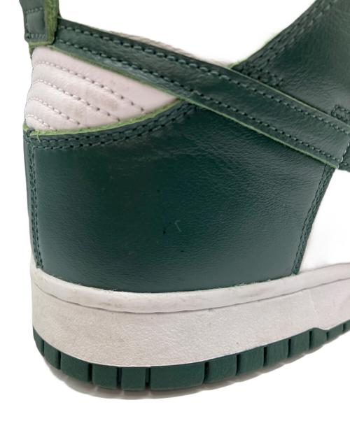 NIKE（ナイキ）NIKE (ナイキ) ダンク ハイ スニーカー ホワイト×グリーン サイズ:28の古着・服飾アイテム