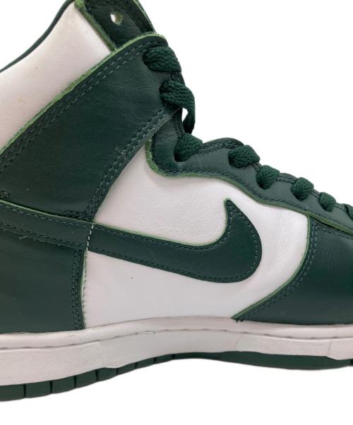 NIKE（ナイキ）NIKE (ナイキ) ダンク ハイ スニーカー ホワイト×グリーン サイズ:28の古着・服飾アイテム