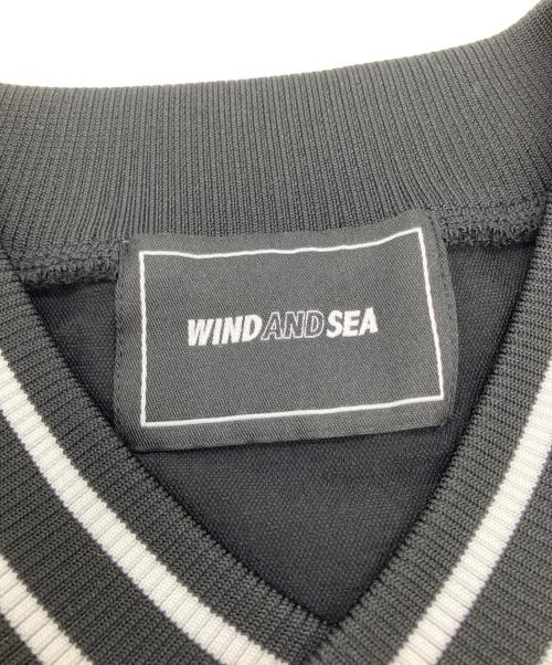 WIND AND SEA（ウィンダンシー）WIND AND SEA (ウィンダンシー) KELMA NYLON PULLOVER ブラック サイズ:Lの古着・服飾アイテム