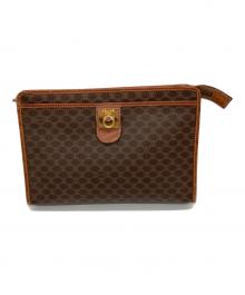 CELINE（セリーヌ）の古着「マカダムクラッチバッグ」｜ブラウン