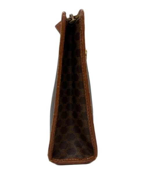 CELINE（セリーヌ）CELINE (セリーヌ) マカダムクラッチバッグ ブラウンの古着・服飾アイテム