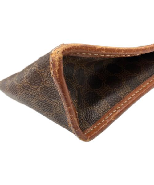 CELINE（セリーヌ）CELINE (セリーヌ) マカダムクラッチバッグ ブラウンの古着・服飾アイテム