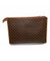CELINE (セリーヌ) マカダムクラッチバッグ ブラウン：8000円