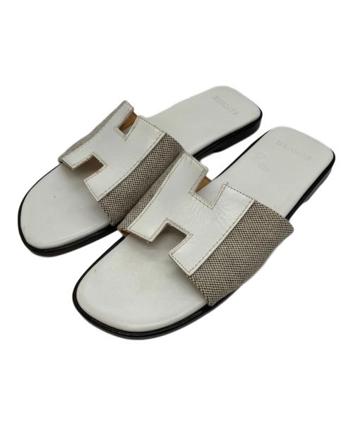 HERMES（エルメス）HERMES (エルメス) サンダル ホワイト サイズ:36の古着・服飾アイテム
