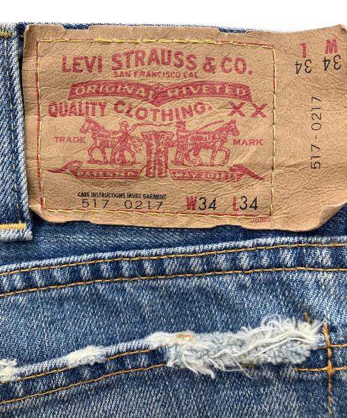 LEVI'S VINTAGE CLOTHING（リーバイス ビンテージ クロージング）LEVI'S VINTAGE CLOTHING (リーバイス ビンテージ クロージング) 復刻BIG E 517 ヴィンテージ加工デニムパンツ インディゴ サイズ:34インチの古着・服飾アイテム