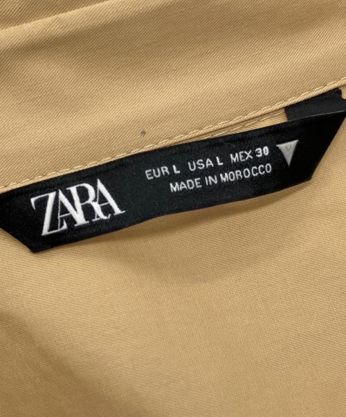 ZARA（ザラ）ZARA (ザラ) シャツワンピース ブラウン サイズ:Lの古着・服飾アイテム