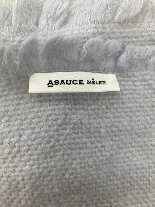 ASAUCE MELER（アソースメレ）ASAUCE MELER (アソースメレ) モヘヤブレンドマフラー グレーの古着・服飾アイテム