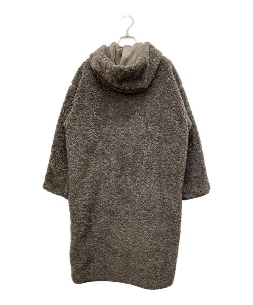 BEAMS HEART（ビームスハート）BEAMS HEART (ビームスハート) ボアパイピングフーデットコート グレー サイズ:記載なしの古着・服飾アイテム