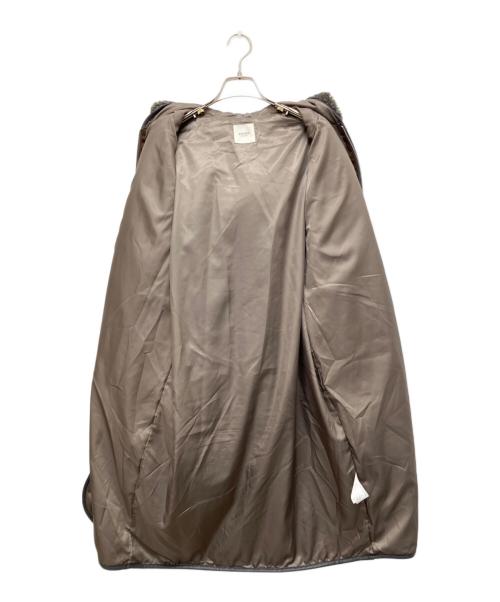 BEAMS HEART（ビームスハート）BEAMS HEART (ビームスハート) ボアパイピングフーデットコート グレー サイズ:記載なしの古着・服飾アイテム