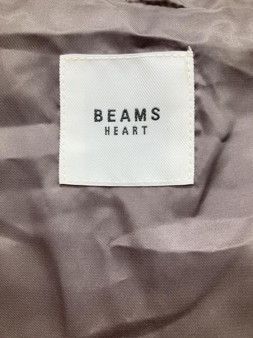 BEAMS HEART（ビームスハート）BEAMS HEART (ビームスハート) ボアパイピングフーデットコート グレー サイズ:記載なしの古着・服飾アイテム
