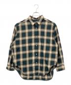 Spick and Spanスピック＆スパン）の古着「オンブレチェックシャツ」｜グリーン