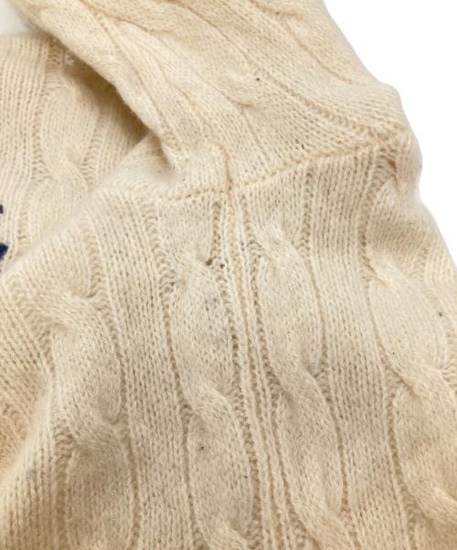 POLO RALPH LAUREN（ポロ・ラルフローレン）POLO RALPH LAUREN (ポロ・ラルフローレン) ケーブルニット ホワイト サイズ:Lの古着・服飾アイテム