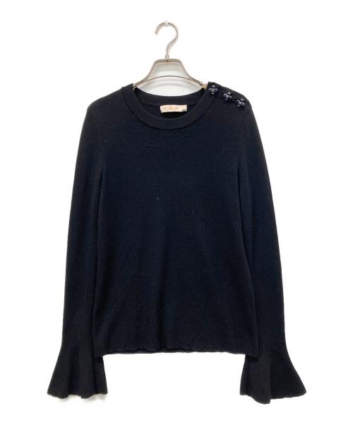 TORY BURCH（トリーバーチ）TORY BURCH (トリーバーチ) ウールニット ブラック サイズ:Mの古着・服飾アイテム