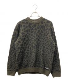 VOLCOM（ボルコム）の古着「レオパードニット」｜グリーン