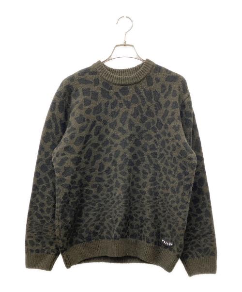 VOLCOM（ボルコム）VOLCOM (ボルコム) レオパードニット グリーン サイズ:Mの古着・服飾アイテム