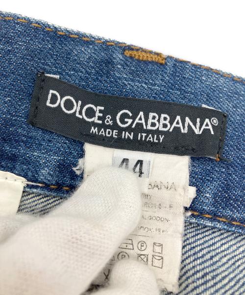 DOLCE & GABBANA（ドルチェ＆ガッバーナ）DOLCE & GABBANA (ドルチェ＆ガッバーナ) ダメージ加工デニムパンツ インディゴ サイズ:Sの古着・服飾アイテム