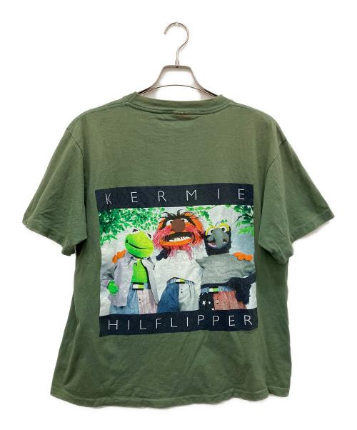 CHANGES（チェンジズ）CHANGES (チェンジズ) プリントTシャツ グリーン サイズ:XLの古着・服飾アイテム