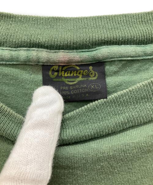 CHANGES（チェンジズ）CHANGES (チェンジズ) プリントTシャツ グリーン サイズ:XLの古着・服飾アイテム